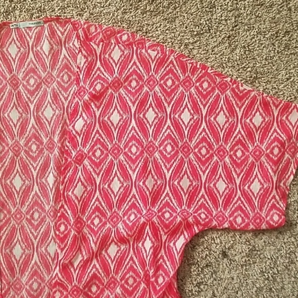 Coral Fringed Kimono - Maurices - Picture 3 of 8